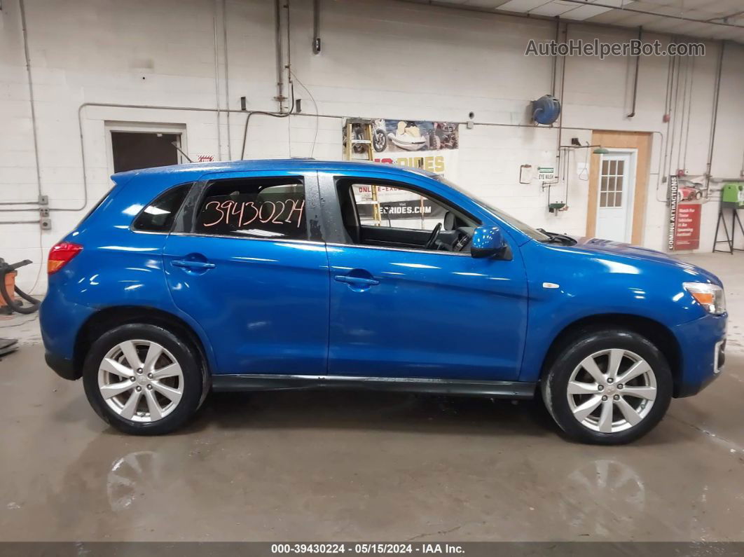 2015 Mitsubishi Outlander Sport Se Blue vin: 4A4AR4AU2FE019012