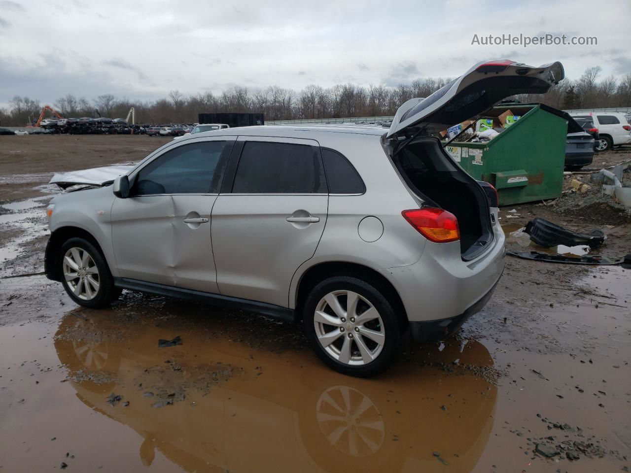 2013 Mitsubishi Outlander Sport Se Silver vin: 4A4AR4AU3DE010574