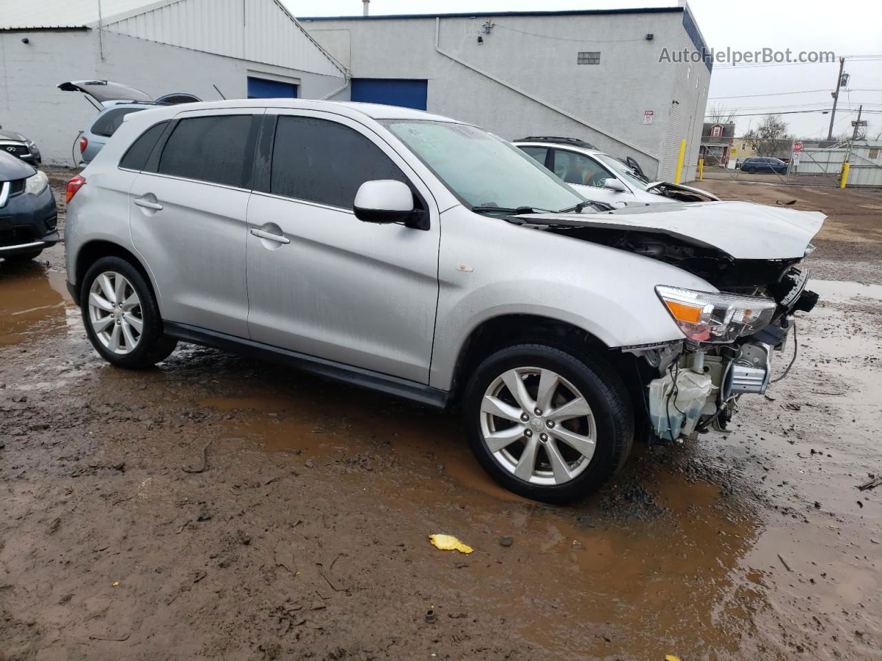 2013 Mitsubishi Outlander Sport Se Silver vin: 4A4AR4AU3DE010574