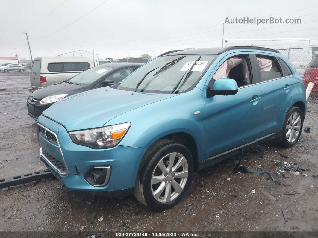 2013 Mitsubishi Outlander Sport Se Light Blue vin: 4A4AR4AU3DE012177