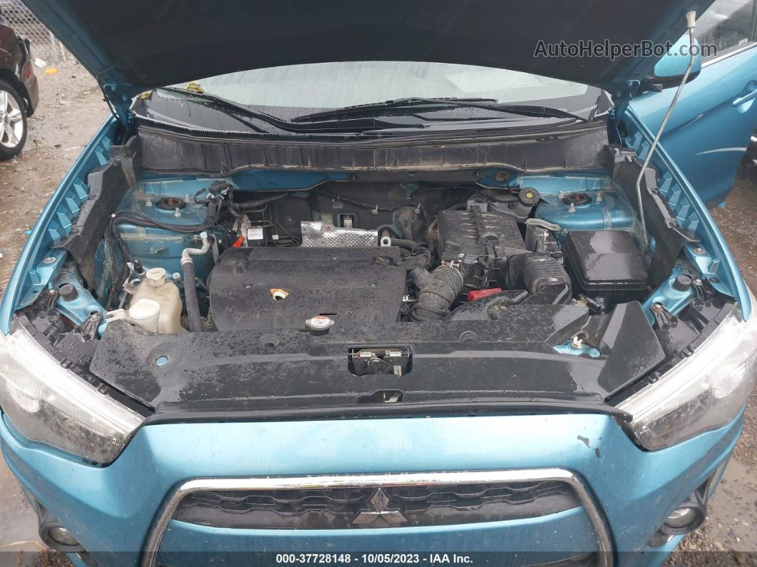 2013 Mitsubishi Outlander Sport Se Light Blue vin: 4A4AR4AU3DE012177