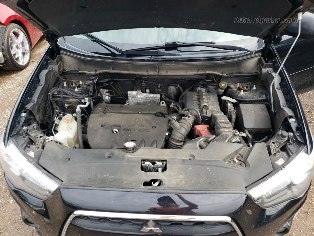 2015 Mitsubishi Outlander Sport Se Черный vin: 4A4AR4AU3FE008181