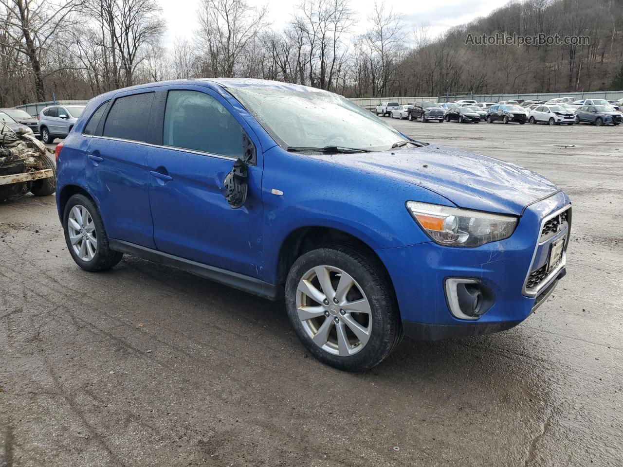 2015 Mitsubishi Outlander Sport Se Blue vin: 4A4AR4AU3FE011498