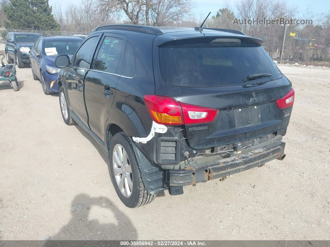 2015 Mitsubishi Outlander Sport Se Черный vin: 4A4AR4AU4FE027970