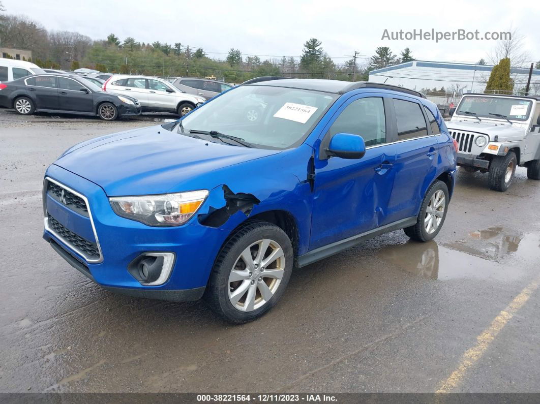 2015 Mitsubishi Outlander Sport Se Синий vin: 4A4AR4AU4FE039245