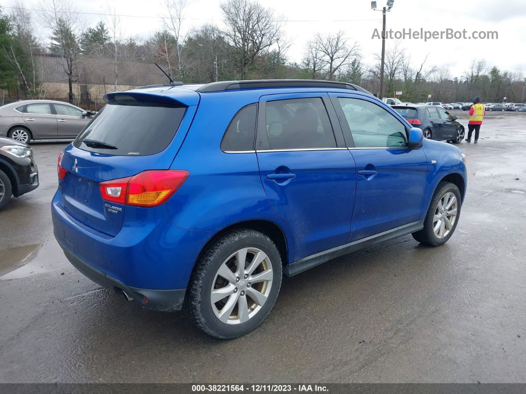 2015 Mitsubishi Outlander Sport Se Синий vin: 4A4AR4AU4FE039245