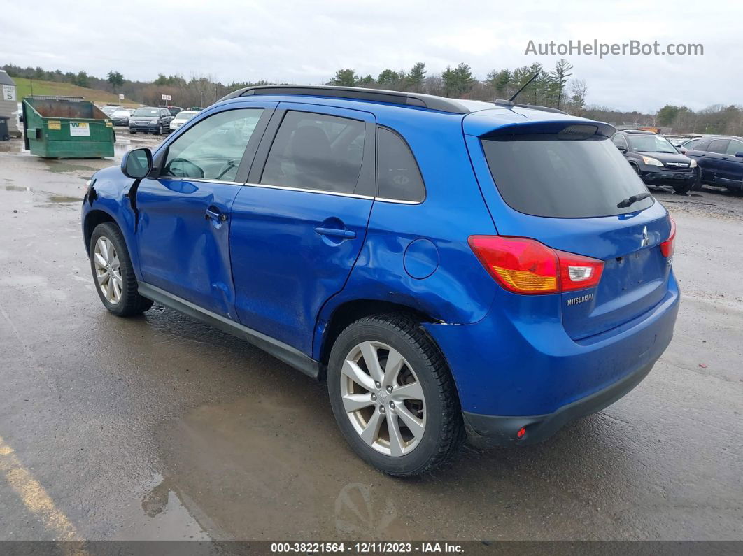 2015 Mitsubishi Outlander Sport Se Синий vin: 4A4AR4AU4FE039245