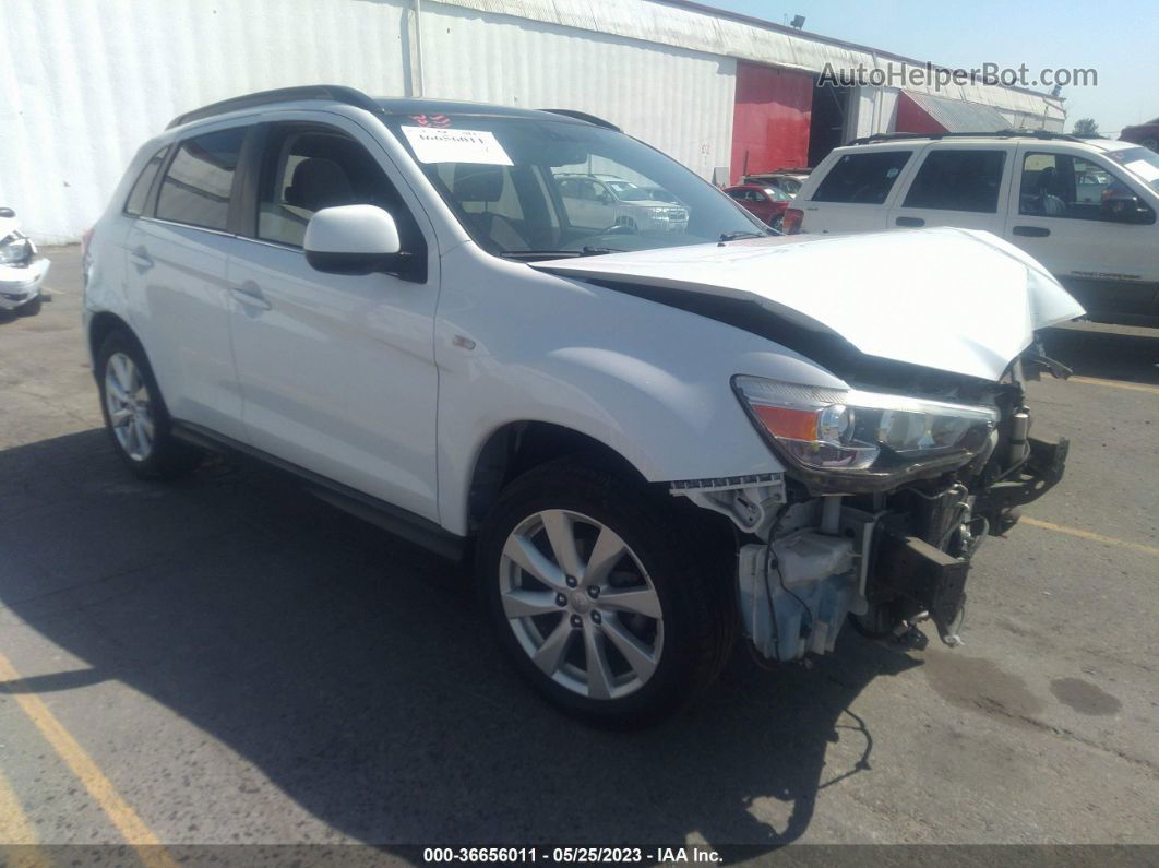 2013 Mitsubishi Outlander Sport Se White vin: 4A4AR4AU5DE007272