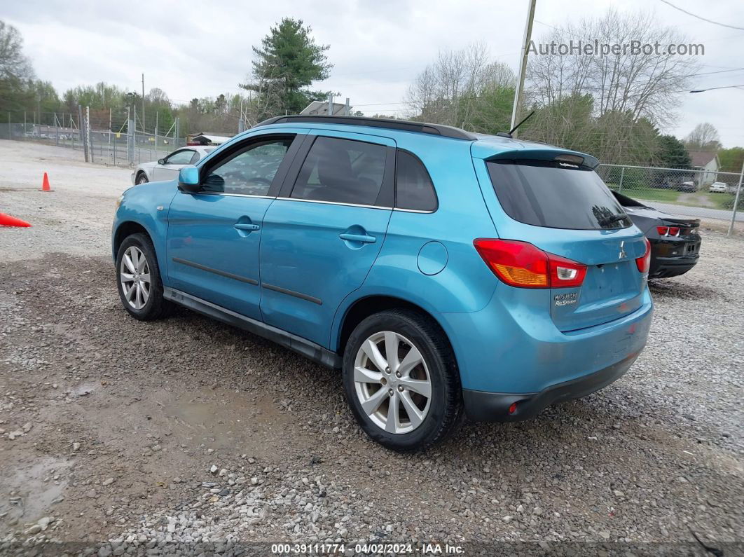 2013 Mitsubishi Outlander Sport Se Blue vin: 4A4AR4AU5DE013637