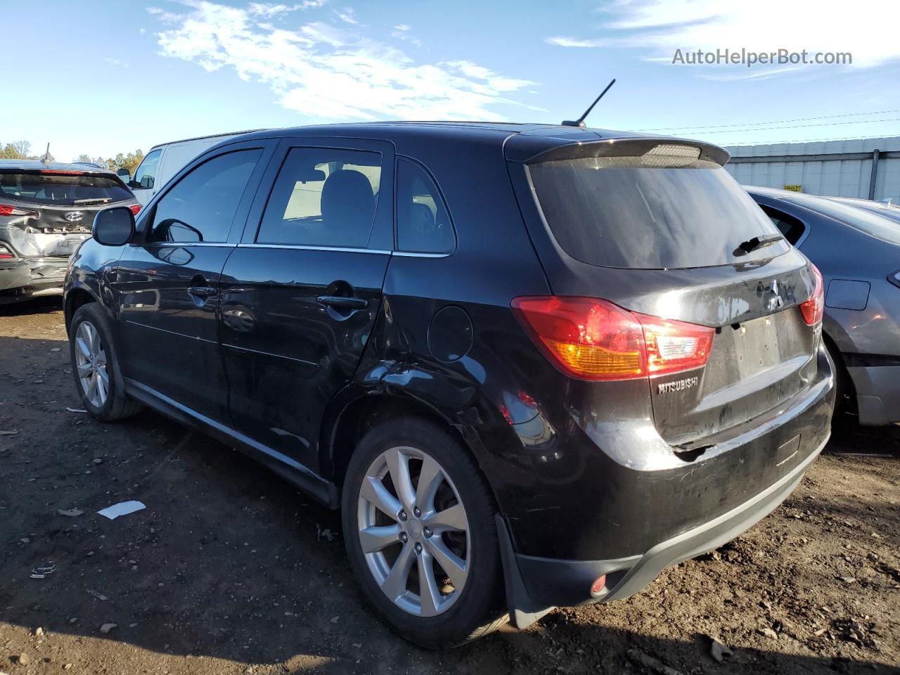 2015 Mitsubishi Outlander Sport Se Черный vin: 4A4AR4AU5FE009008