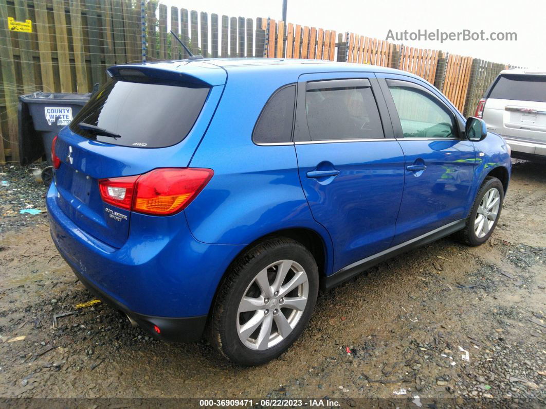 2015 Mitsubishi Outlander Sport Se Синий vin: 4A4AR4AU5FE061822