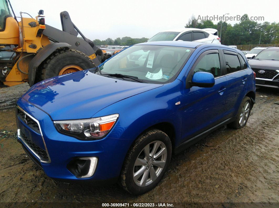 2015 Mitsubishi Outlander Sport Se Синий vin: 4A4AR4AU5FE061822