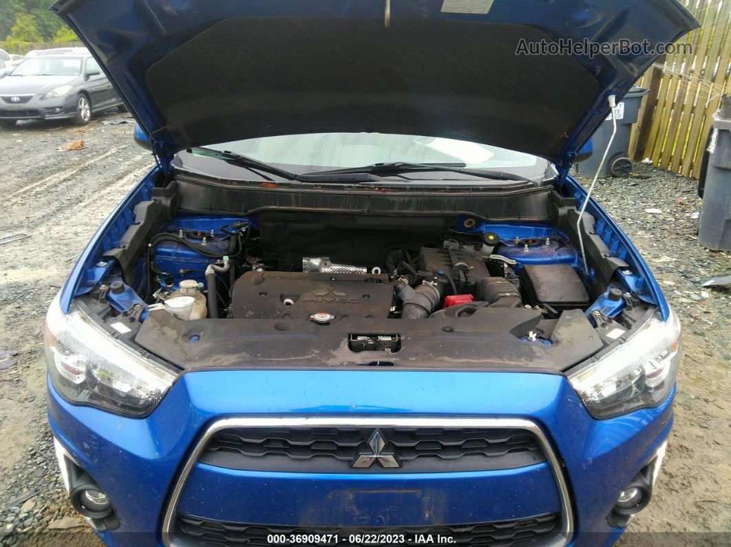 2015 Mitsubishi Outlander Sport Se Синий vin: 4A4AR4AU5FE061822