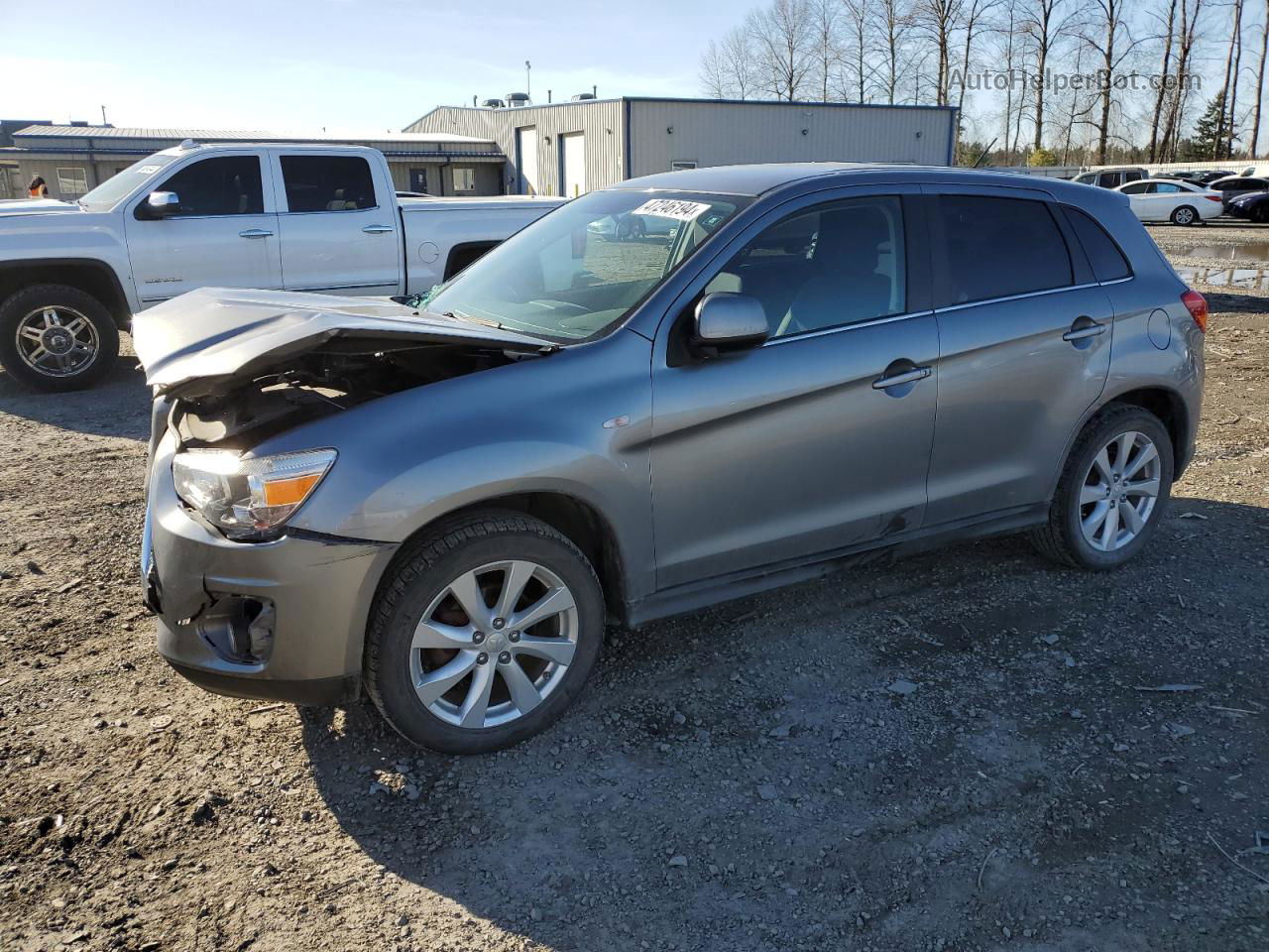 2014 Mitsubishi Outlander Sport Se Silver vin: 4A4AR4AU6EE017858