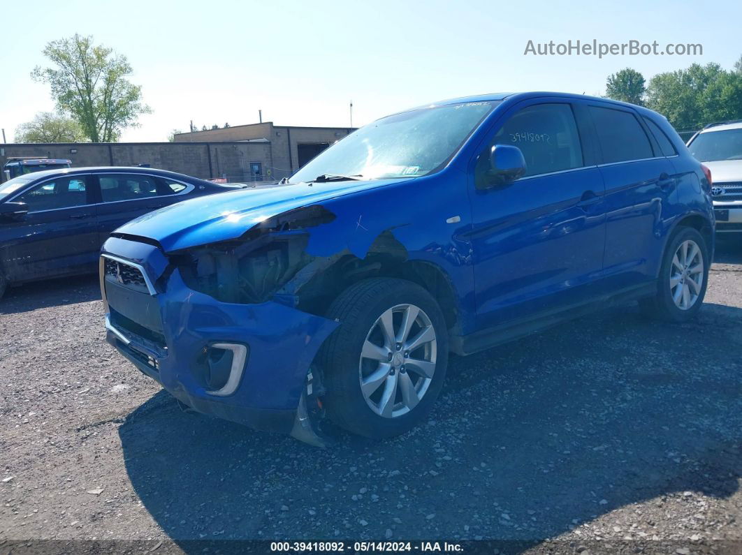 2015 Mitsubishi Outlander Sport Se Blue vin: 4A4AR4AU6FE001628