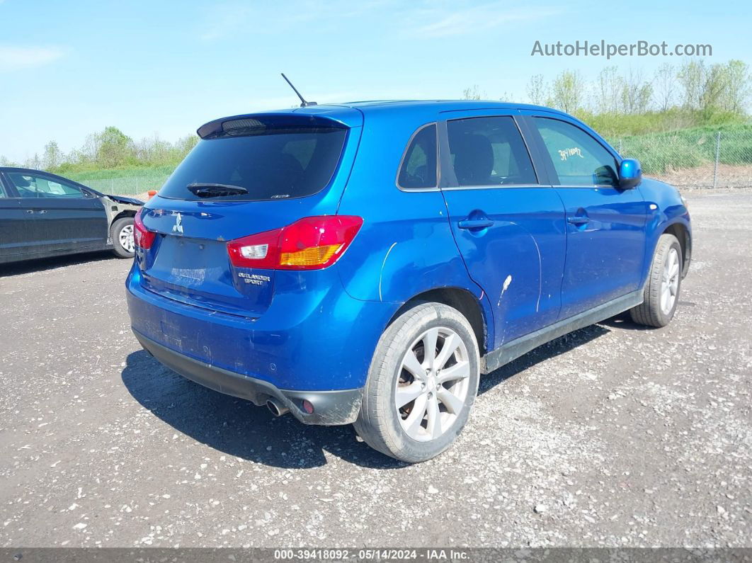 2015 Mitsubishi Outlander Sport Se Blue vin: 4A4AR4AU6FE001628