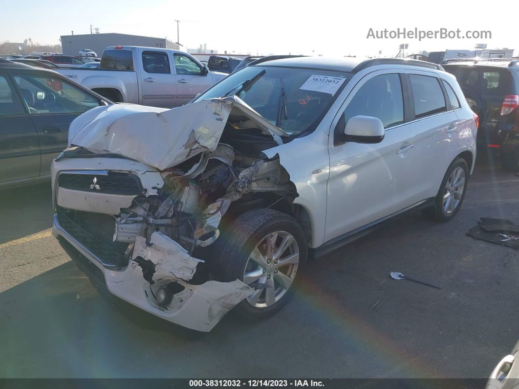 2013 Mitsubishi Outlander Sport Se White vin: 4A4AR4AU7DE011954