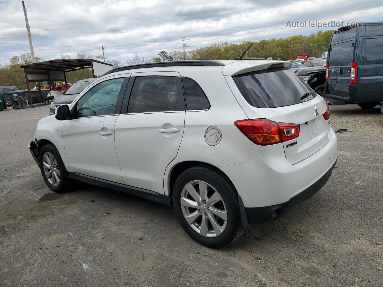 2014 Mitsubishi Outlander Sport Se White vin: 4A4AR4AU7EE032594