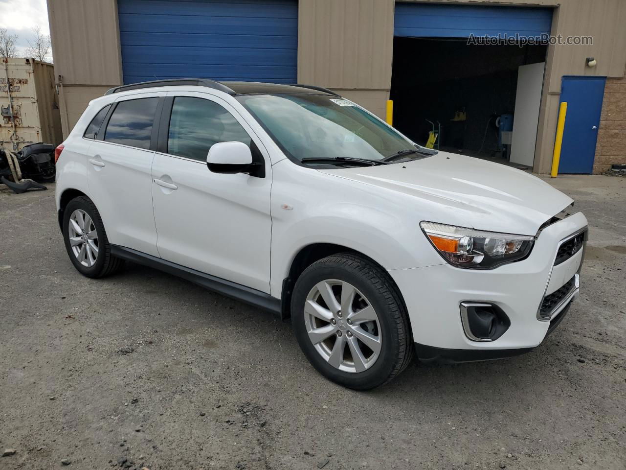 2014 Mitsubishi Outlander Sport Se White vin: 4A4AR4AU7EE032594