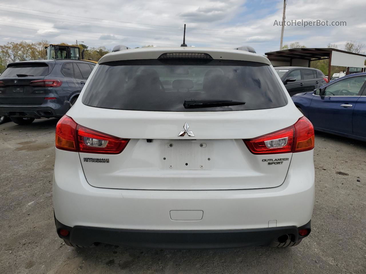 2014 Mitsubishi Outlander Sport Se White vin: 4A4AR4AU7EE032594