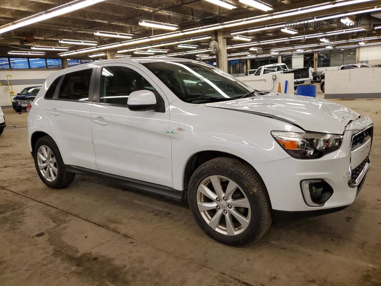 2015 Mitsubishi Outlander Sport Se Белый vin: 4A4AR4AU7FE007731