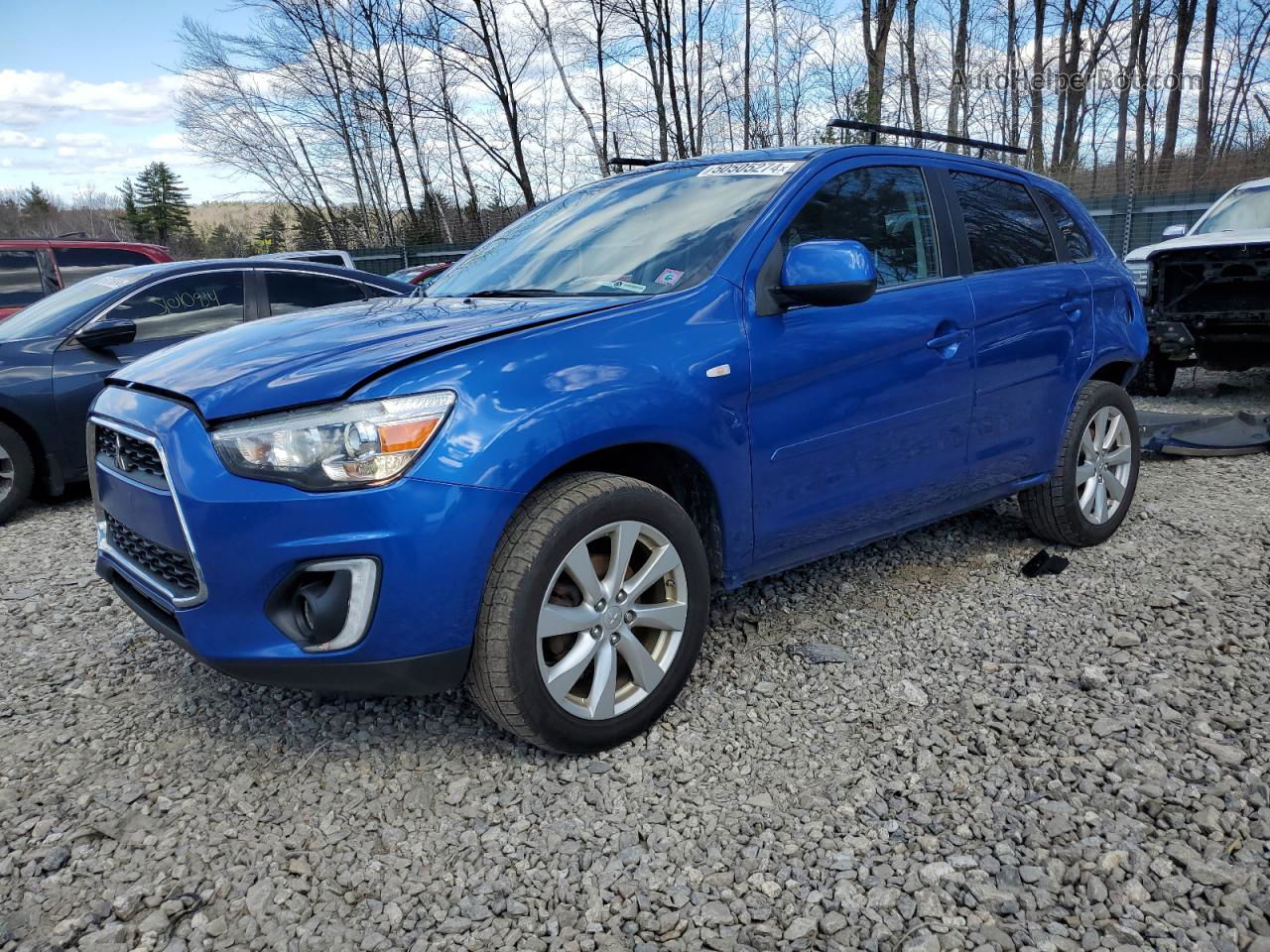 2015 Mitsubishi Outlander Sport Se Blue vin: 4A4AR4AU7FE010533