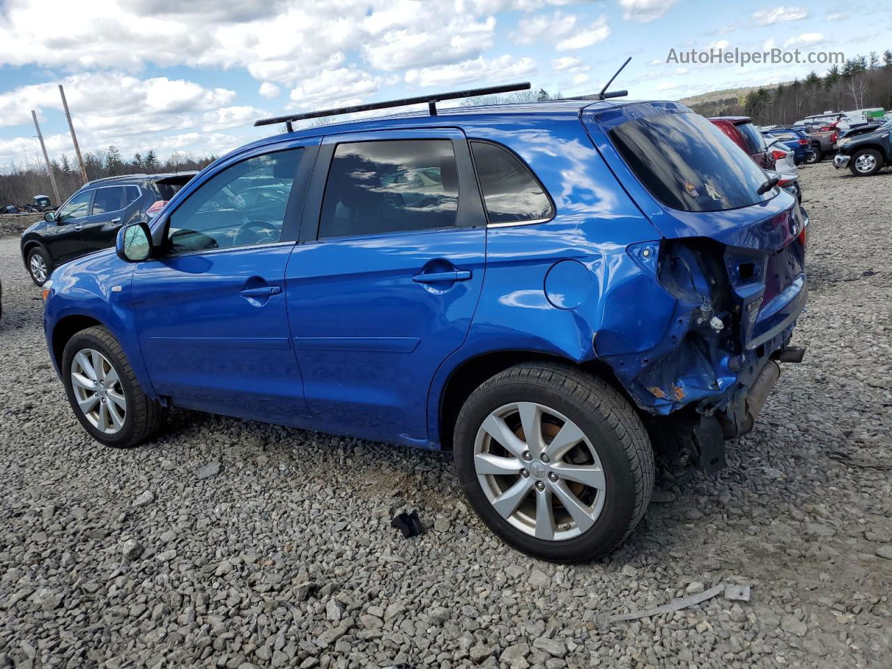 2015 Mitsubishi Outlander Sport Se Синий vin: 4A4AR4AU7FE010533