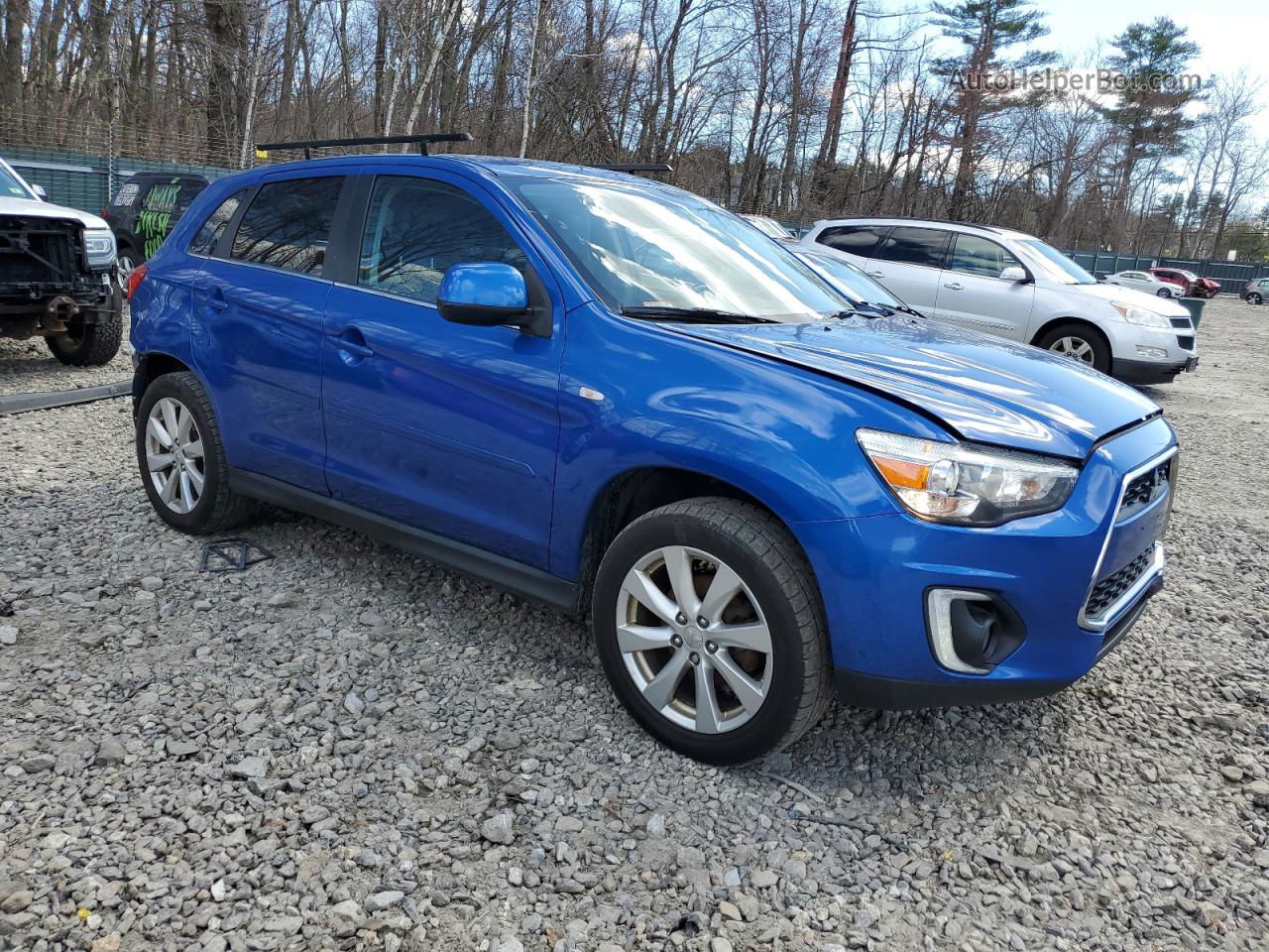 2015 Mitsubishi Outlander Sport Se Синий vin: 4A4AR4AU7FE010533