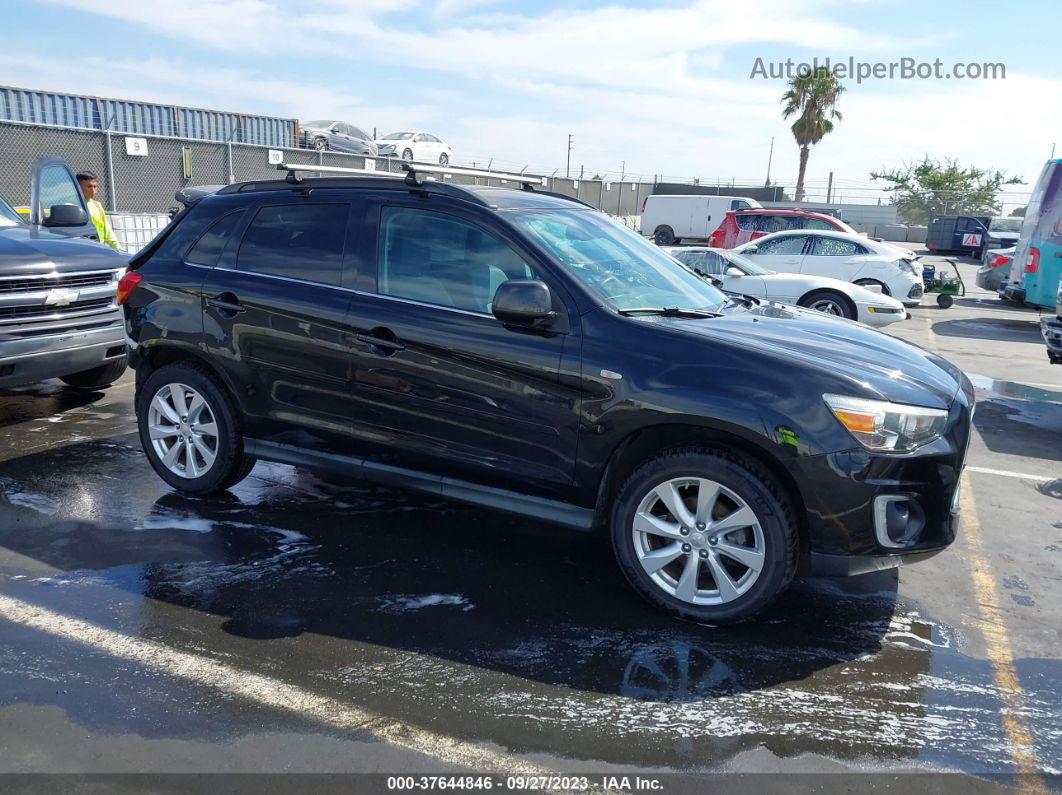 2015 Mitsubishi Outlander Sport Se Черный vin: 4A4AR4AU7FE015957