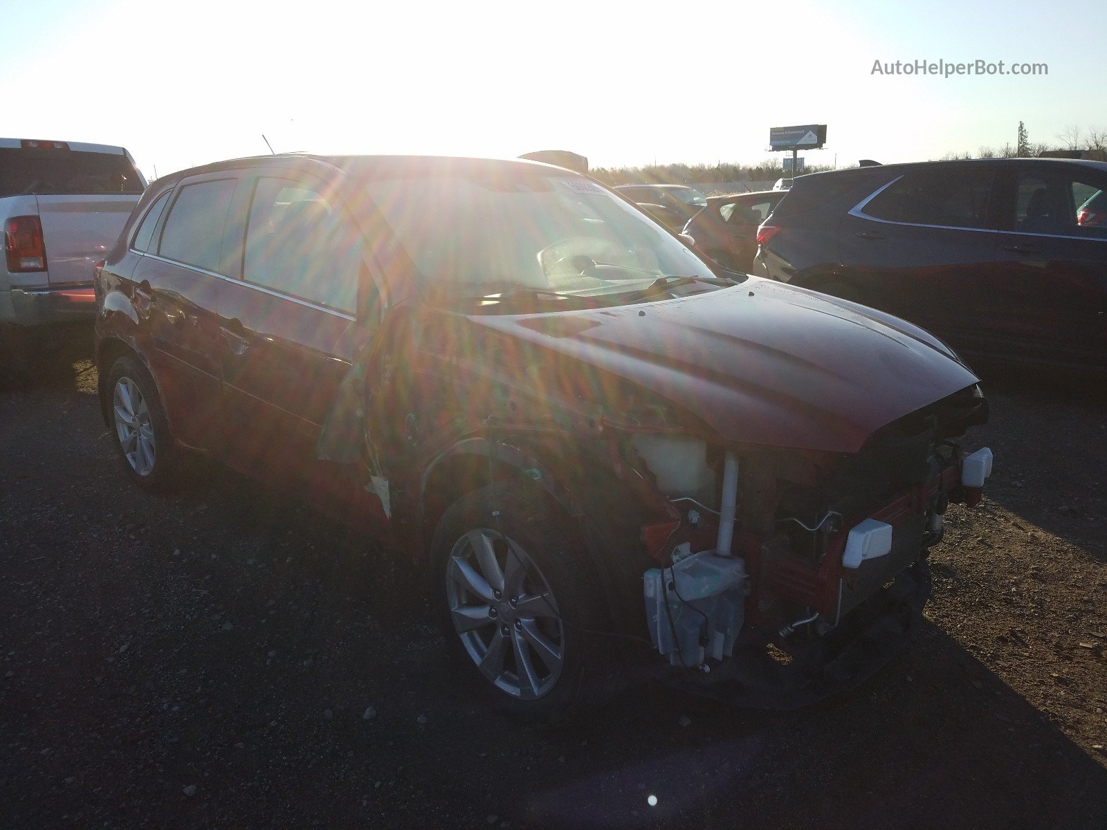2015 Mitsubishi Outlander Sport Se Red vin: 4A4AR4AU7FE023766