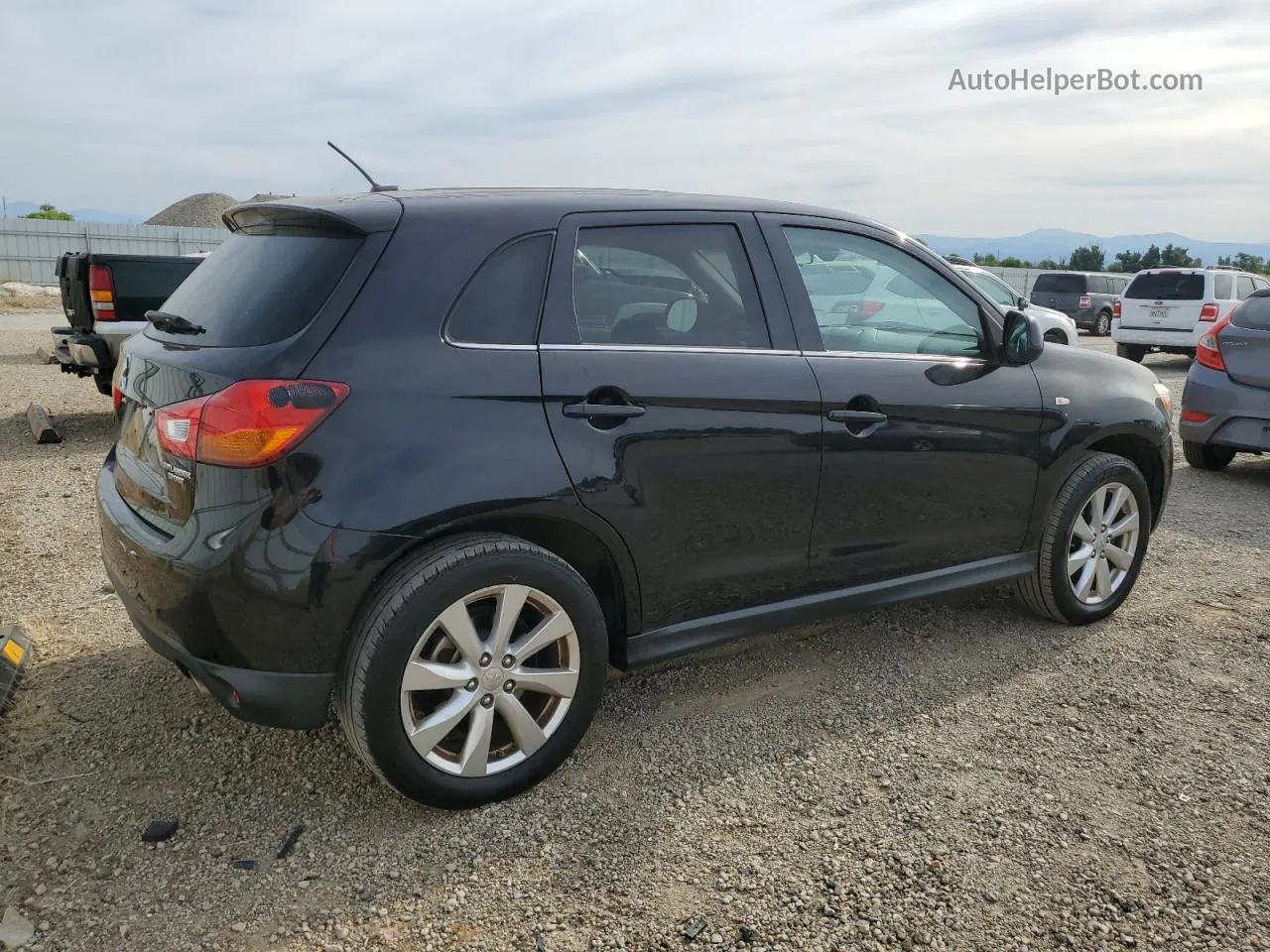 2014 Mitsubishi Outlander Sport Se Black vin: 4A4AR4AU8EE014217