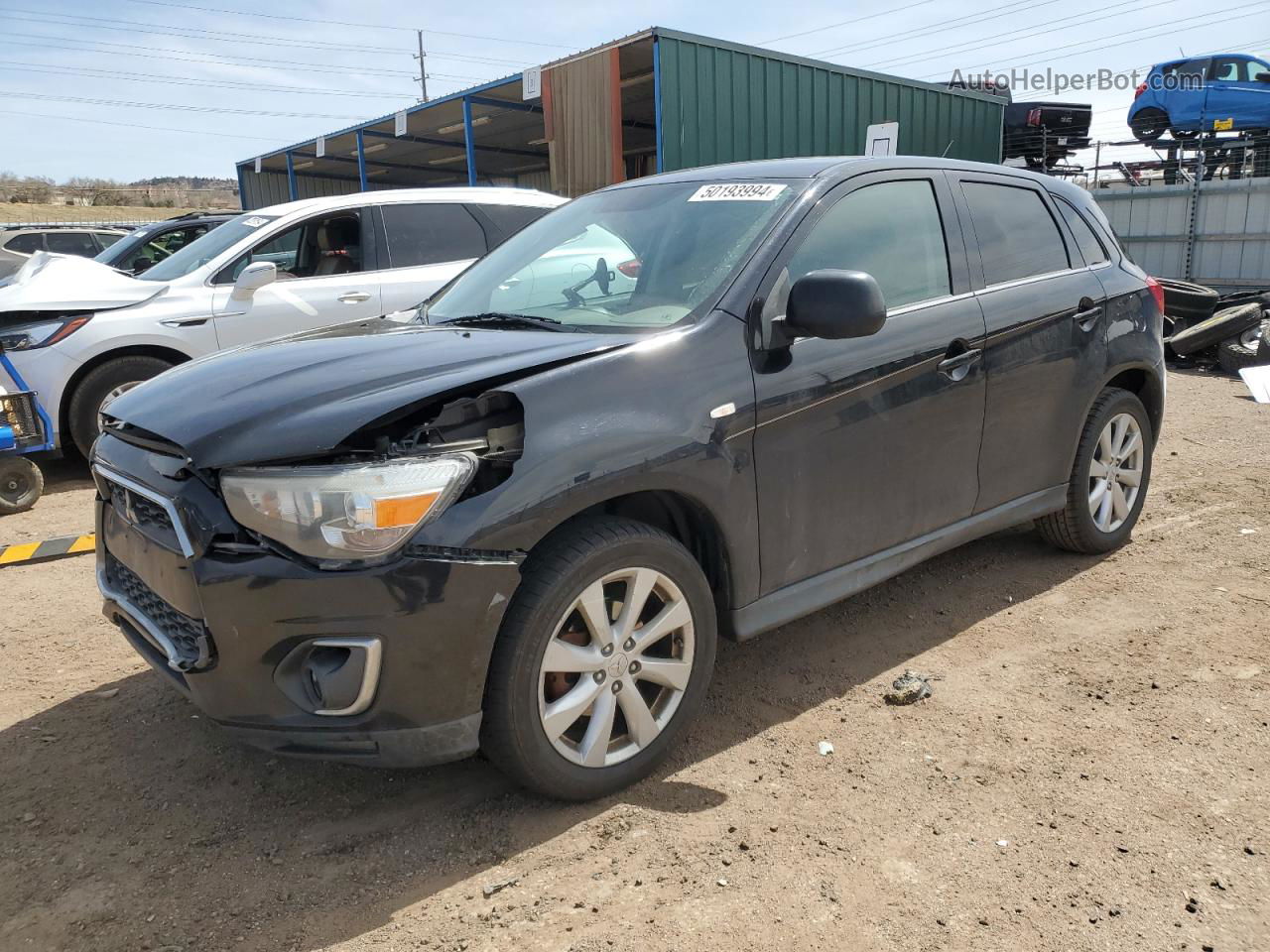 2014 Mitsubishi Outlander Sport Se Black vin: 4A4AR4AU8EE027744