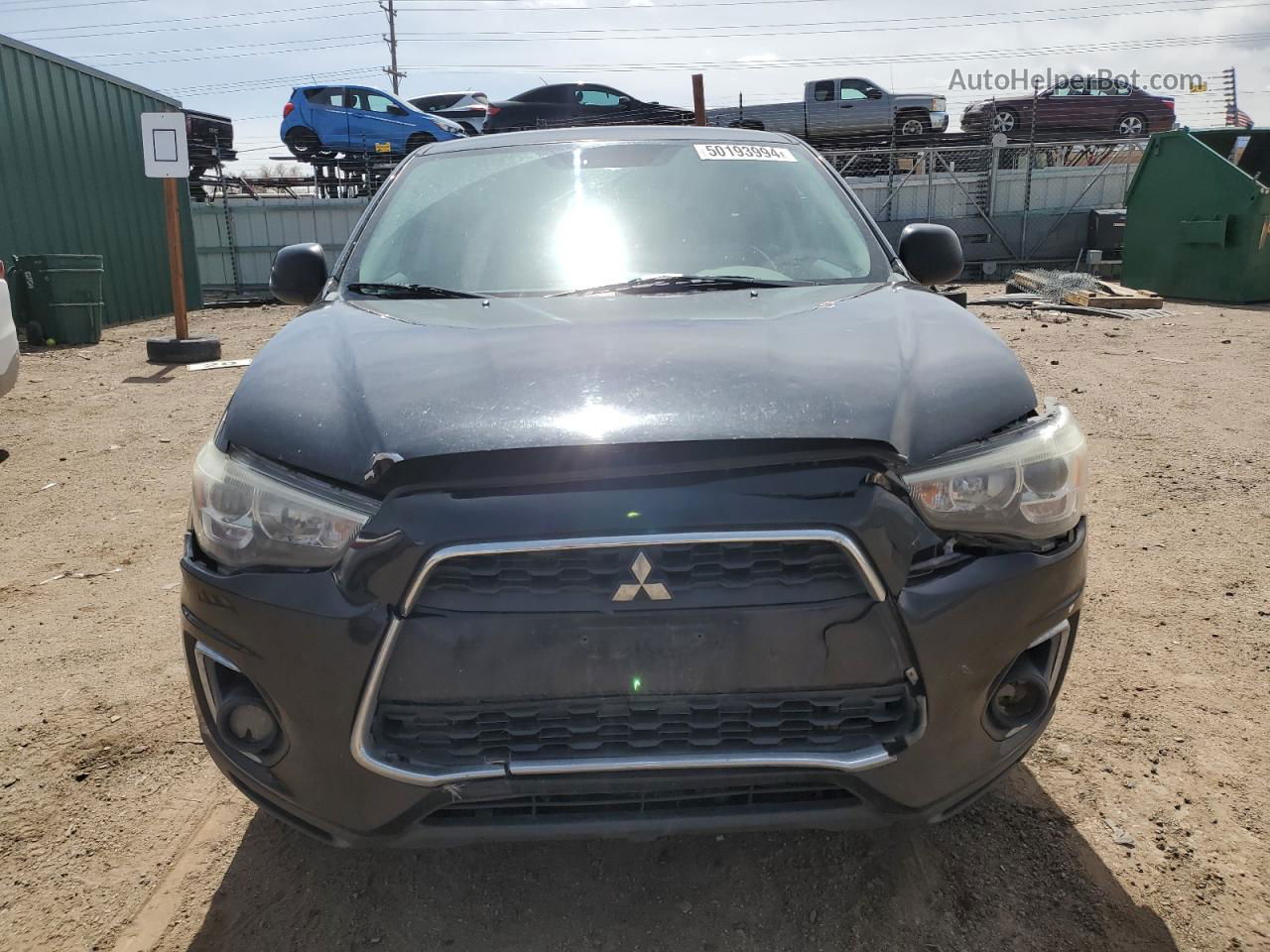 2014 Mitsubishi Outlander Sport Se Черный vin: 4A4AR4AU8EE027744