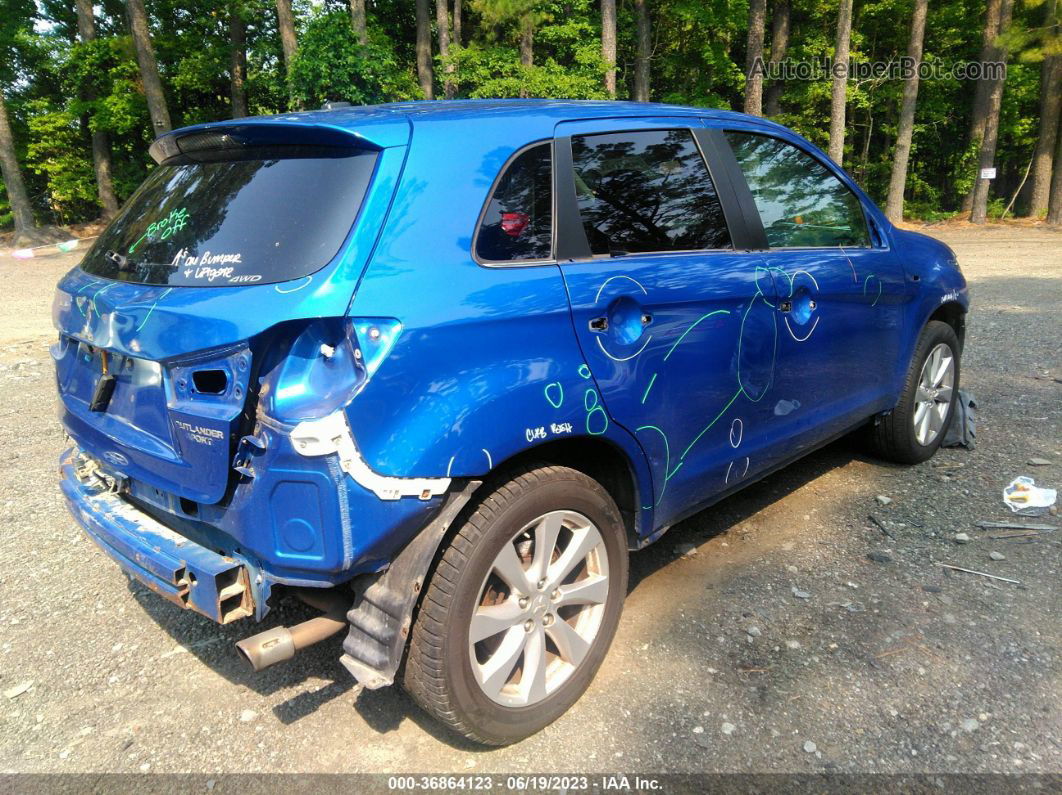 2015 Mitsubishi Outlander Sport Se Blue vin: 4A4AR4AU8FE005583