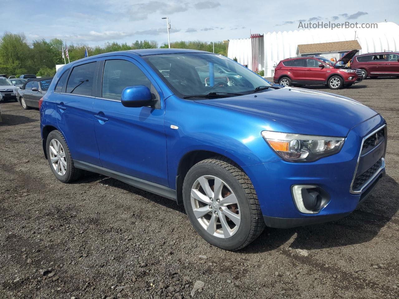 2015 Mitsubishi Outlander Sport Se Синий vin: 4A4AR4AU8FE009696