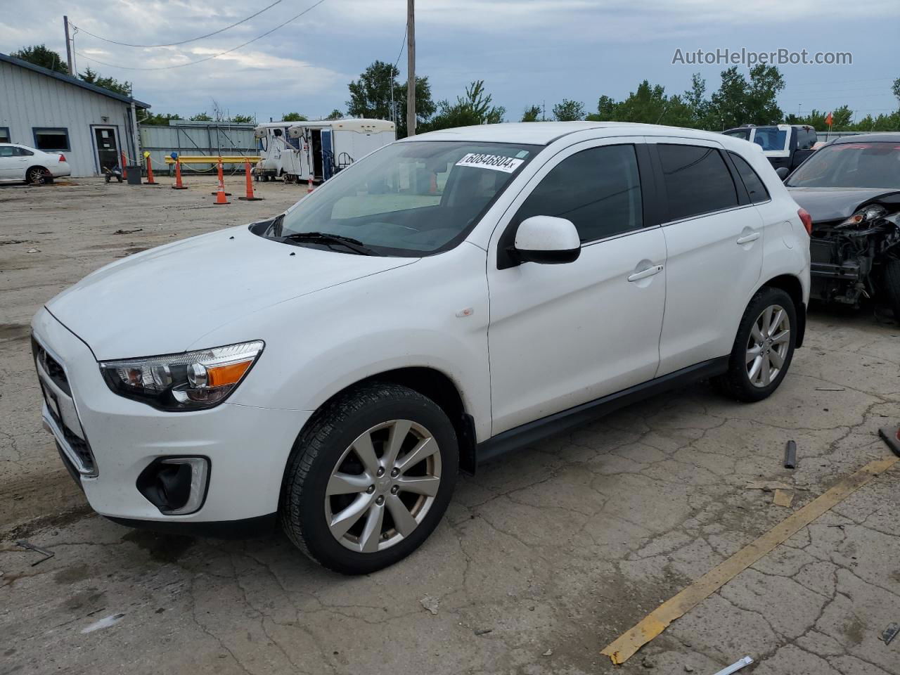 2015 Mitsubishi Outlander Sport Se White vin: 4A4AR4AU9FE004975