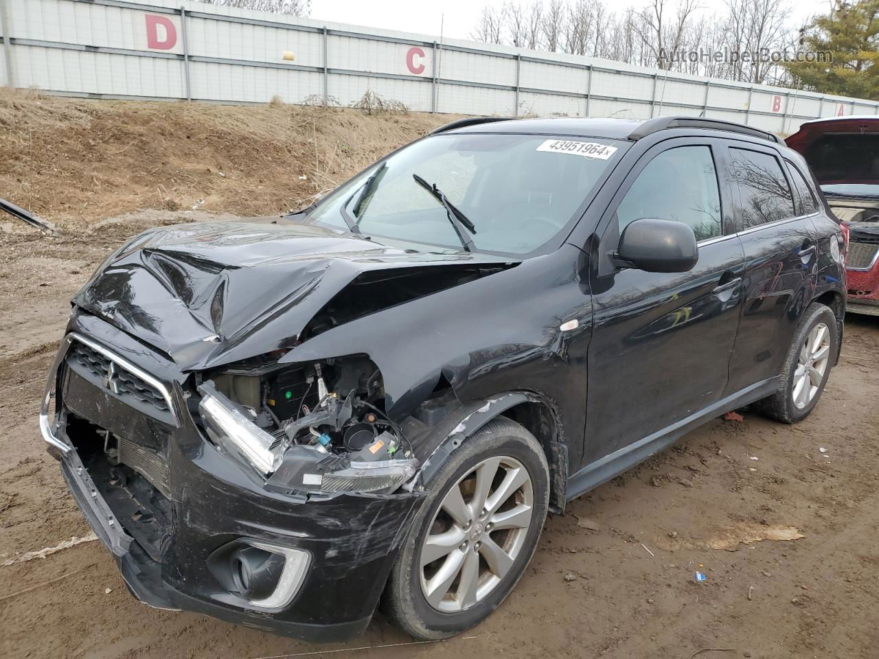 2015 Mitsubishi Outlander Sport Se Black vin: 4A4AR4AU9FE006113