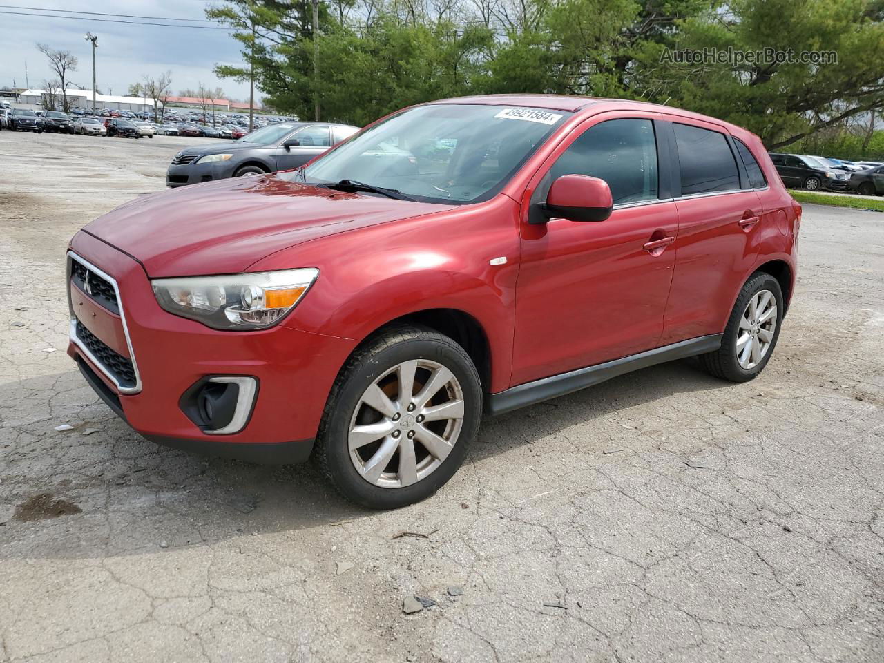 2015 Mitsubishi Outlander Sport Se Красный vin: 4A4AR4AU9FE012350