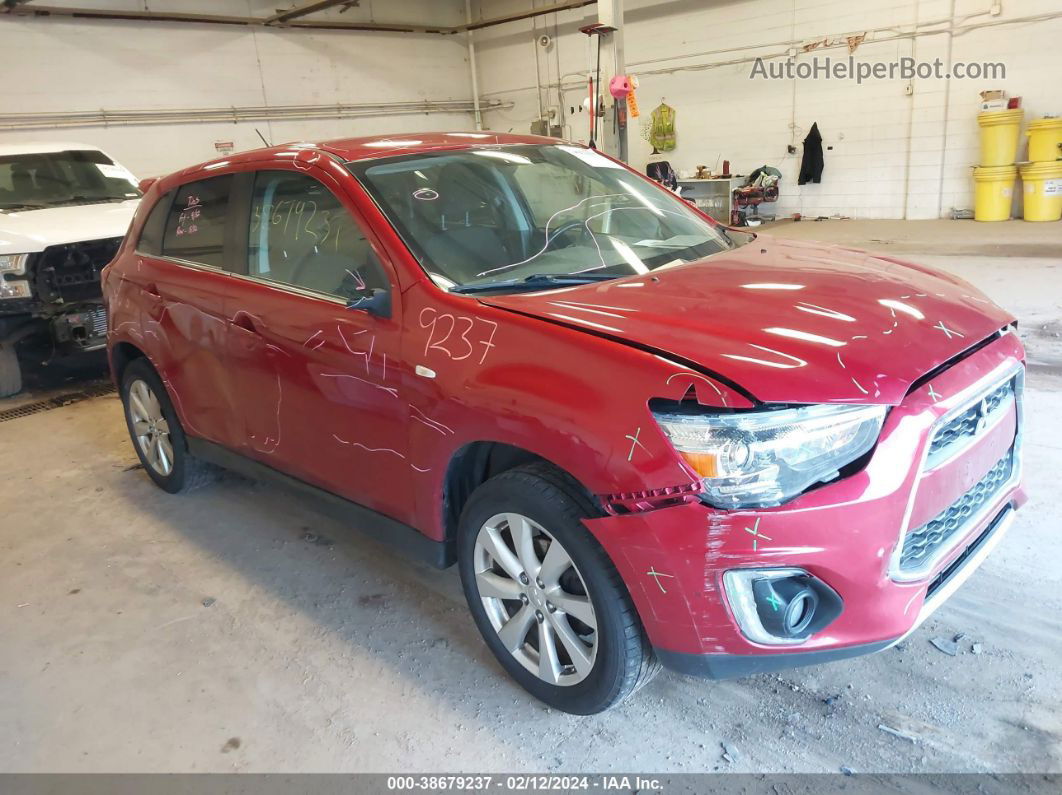 2015 Mitsubishi Outlander Sport Se Красный vin: 4A4AR4AU9FE022327