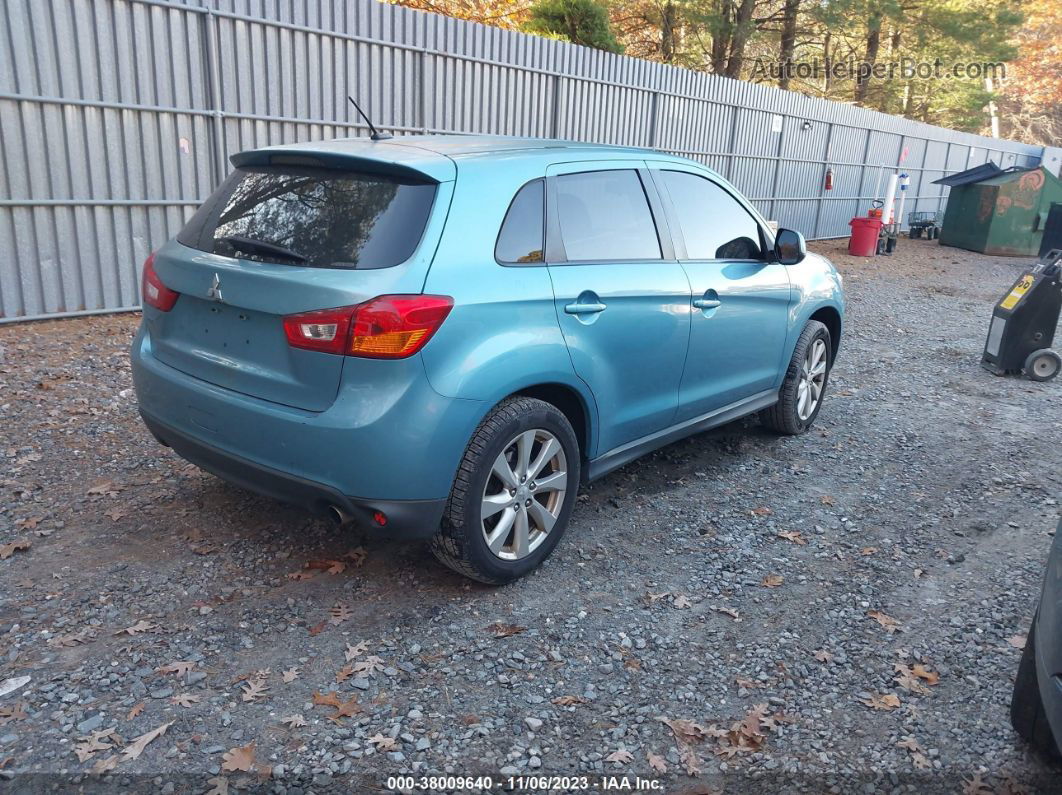 2013 Mitsubishi Outlander Sport Se Blue vin: 4A4AR4AUXDE002536