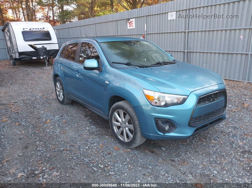 2013 Mitsubishi Outlander Sport Se Blue vin: 4A4AR4AUXDE002536