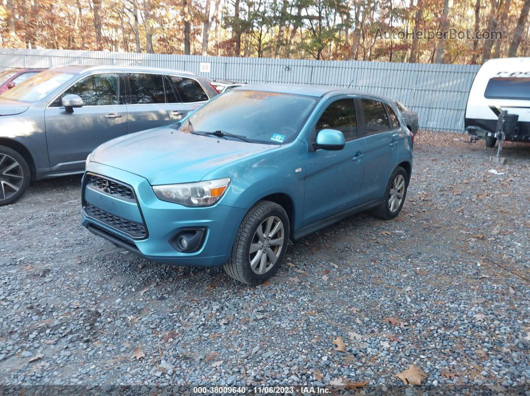 2013 Mitsubishi Outlander Sport Se Blue vin: 4A4AR4AUXDE002536