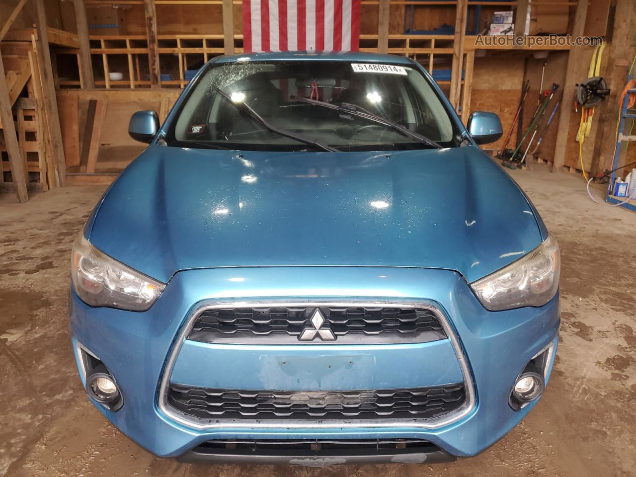 2013 Mitsubishi Outlander Sport Se Blue vin: 4A4AR4AUXDE006182