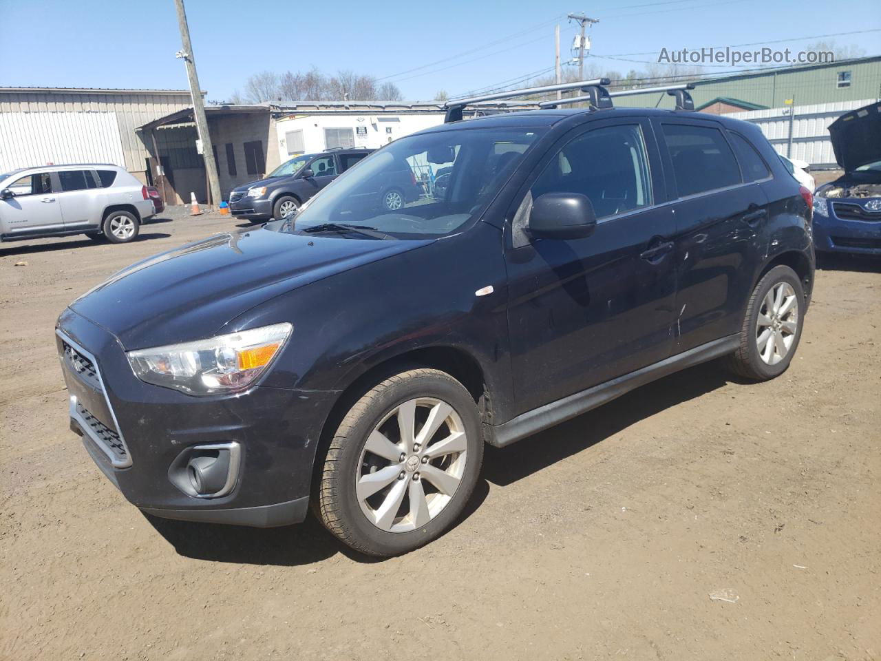 2014 Mitsubishi Outlander Sport Se Black vin: 4A4AR4AUXEE011318