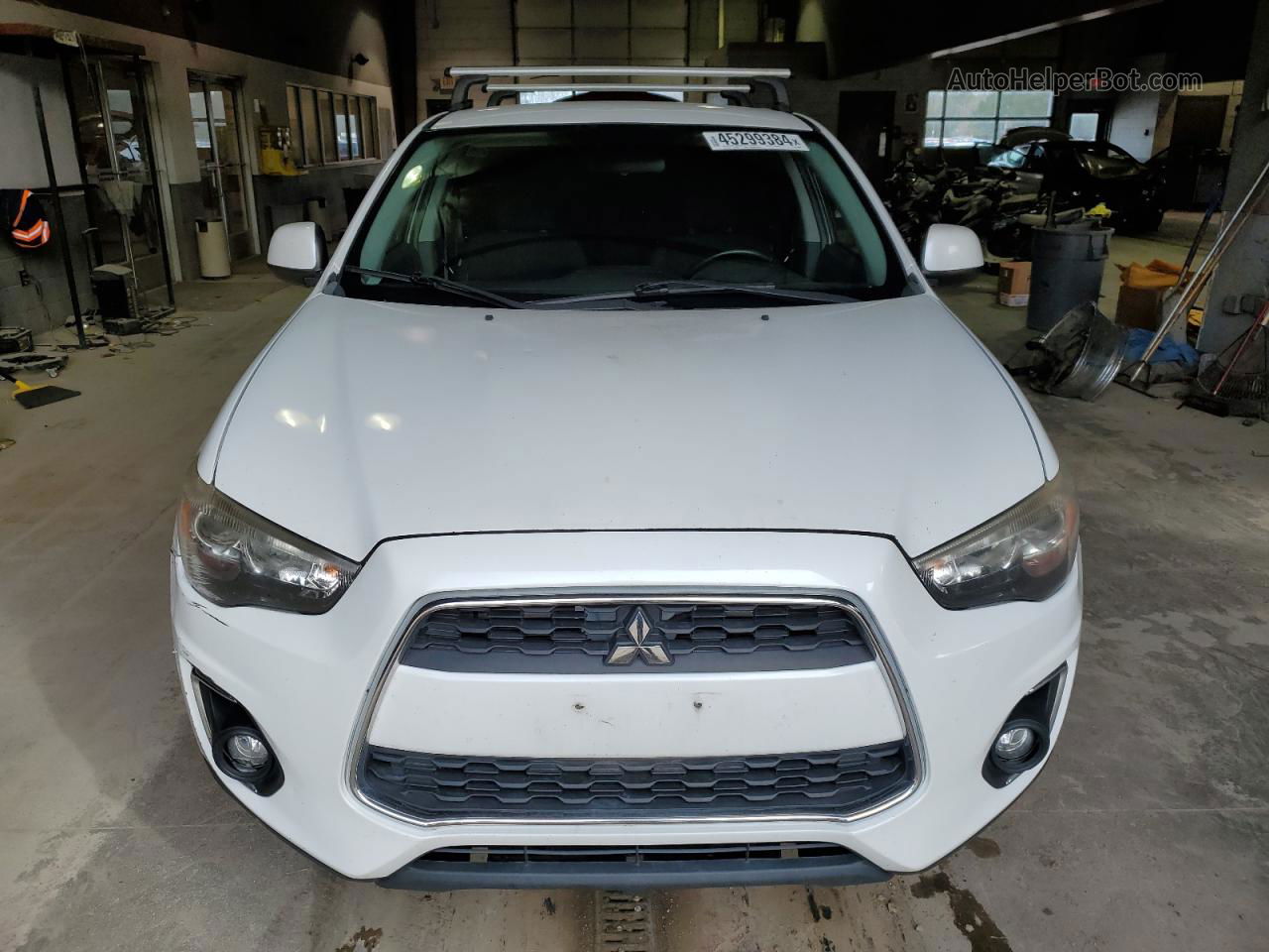 2014 Mitsubishi Outlander Sport Se White vin: 4A4AR4AUXEE030449