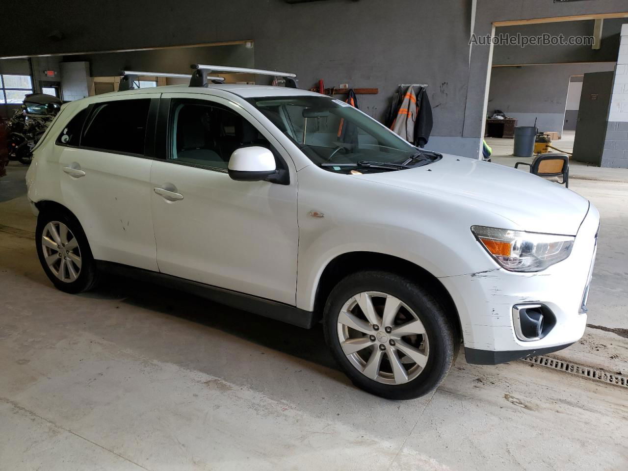 2014 Mitsubishi Outlander Sport Se White vin: 4A4AR4AUXEE030449