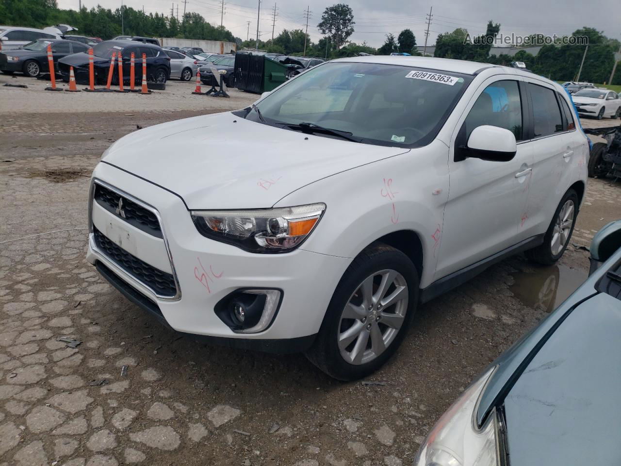 2015 Mitsubishi Outlander Sport Se Белый vin: 4A4AR4AUXFE020893