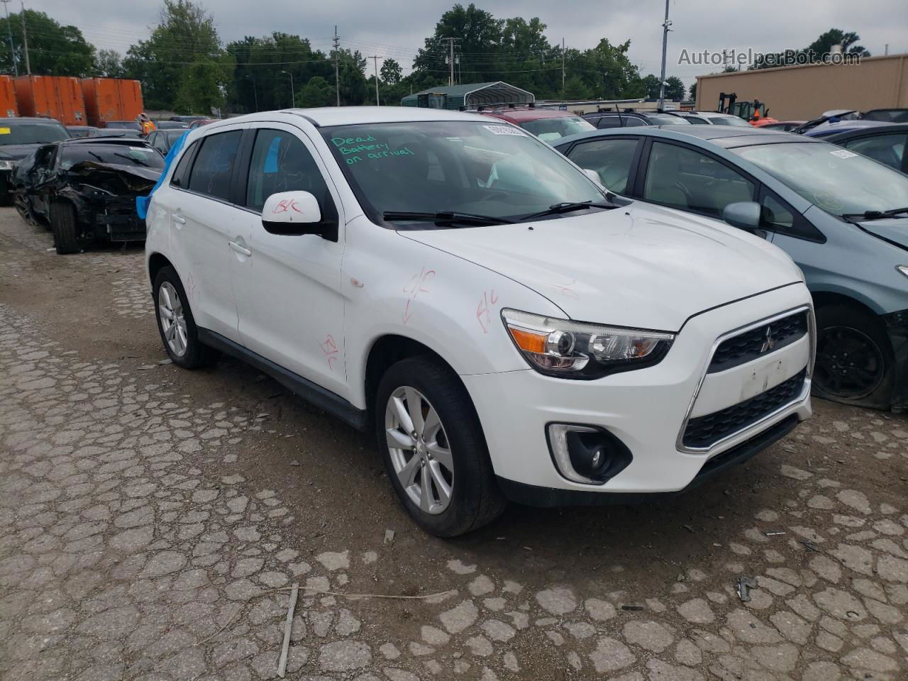 2015 Mitsubishi Outlander Sport Se Белый vin: 4A4AR4AUXFE020893