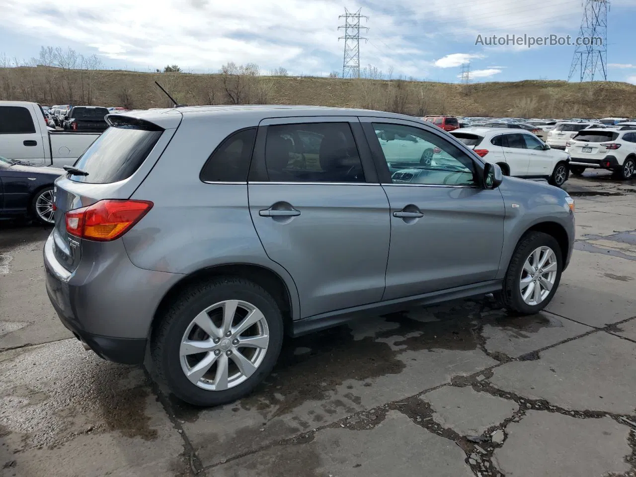 2015 Mitsubishi Outlander Sport Se Gray vin: 4A4AR4AUXFE036883