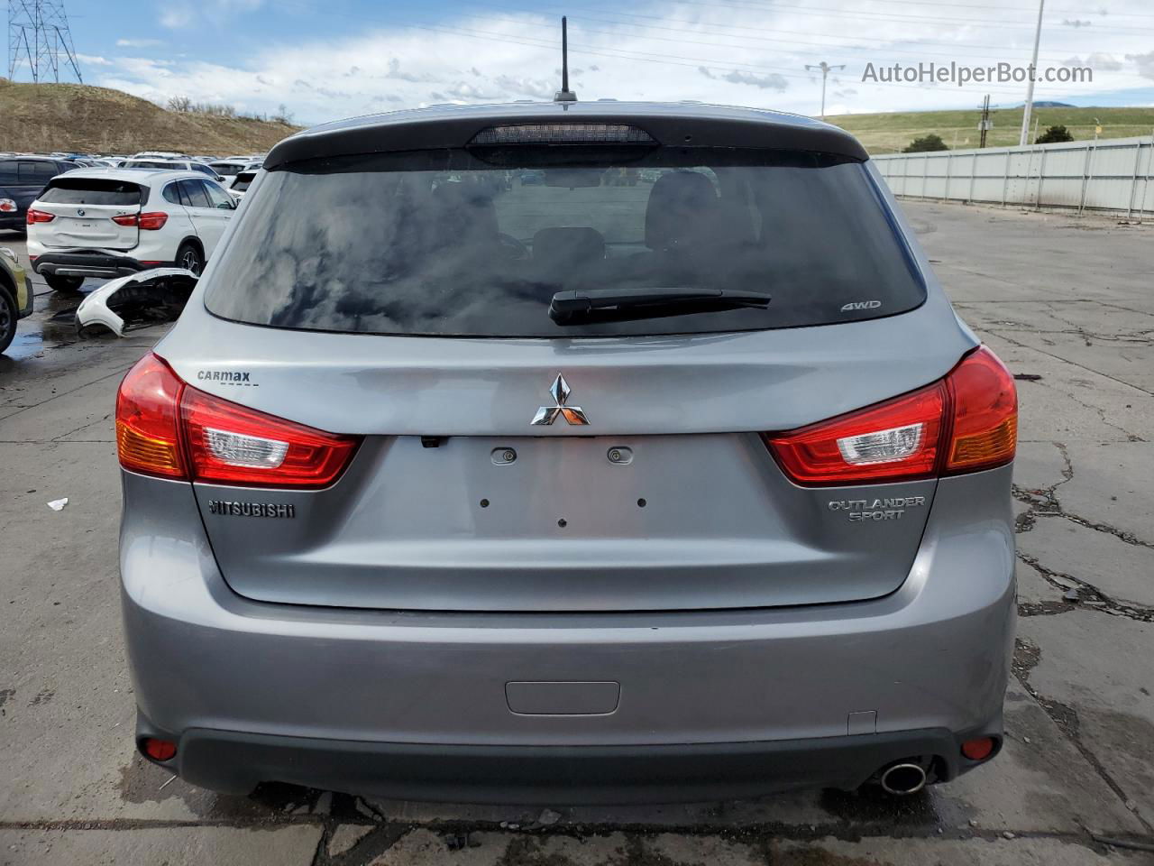 2015 Mitsubishi Outlander Sport Se Gray vin: 4A4AR4AUXFE036883